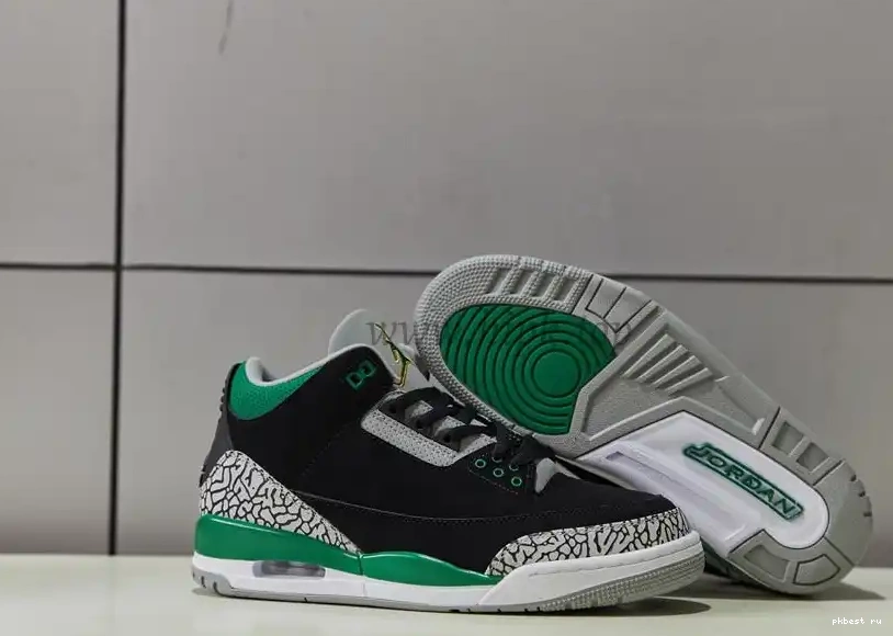 Materials Retail Retro Ready Green Ship Pine GOD PK Jordan 3 to 0603